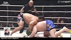 مبارزه امیر علی اکبری با فایتر...