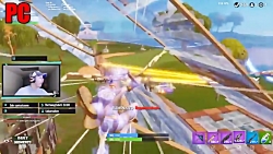 مقایسه گیم پلی بازی فورتنایت د...