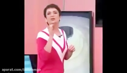 سوتی خنده دار دختر در پخش زنده...