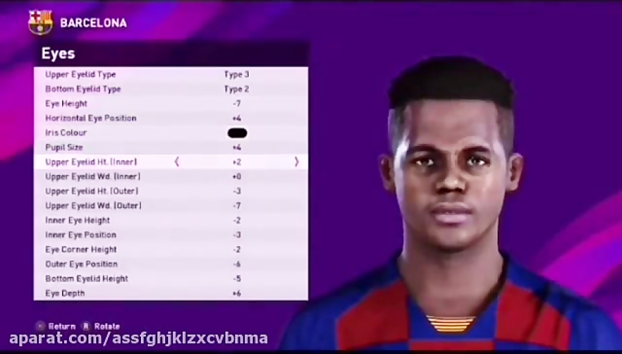 آموزش ساخت فیس آنسو فاتی برای pes2020