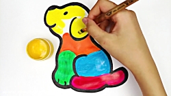 نقاشی سگ پشمالو