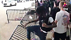 حمله معترضین آمریکایی به سد ام...