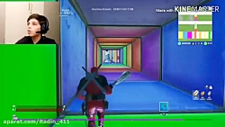 گیم پلی فورتنایت با رادین  مپ...