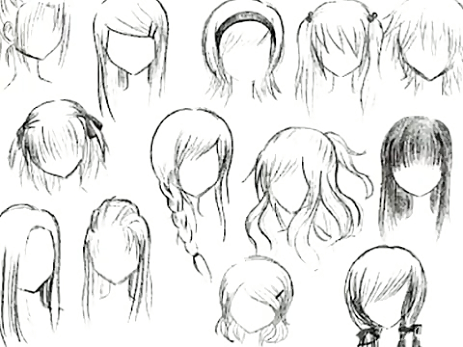Hair animation. Красивые аниме прически для девушек. Аниме волосы простые. Причёски из аниме для девушек. Аниме волосы девушек.