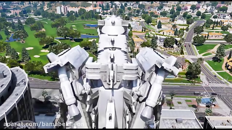 مبارزه باحال گودزیلای مکانیکی با گودزیلا در GTA 5