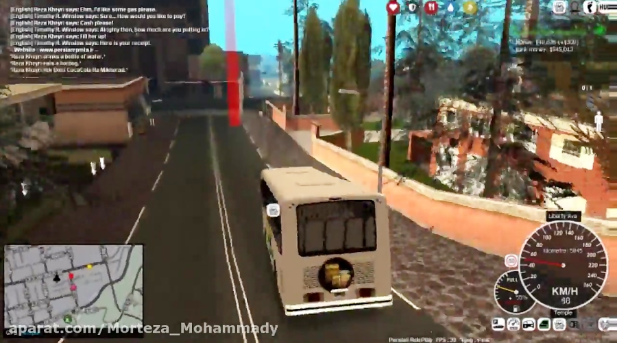 آموزش شغل راننده اتوبوس در پرشین رول پلی _ ویدئوی اصلاح شده _ GTA-MTA