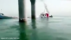 لحظه غرق شدن کشتی ایرانی بهبها...