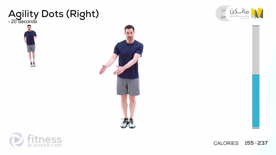 تمرین هوازی شدید در خانه بدون تجهیزات / اپلیکیشن مانکن