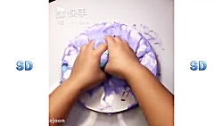 مخلوط کردن اسلایم های رنگی - ب...