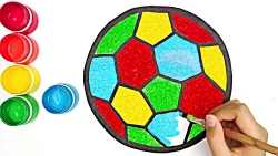 نقاشی توپ فوتبال
