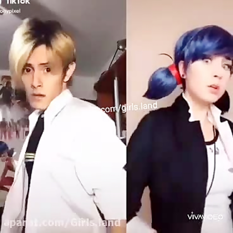 دختر کفشدوزکی و گربه سیاه انسانی