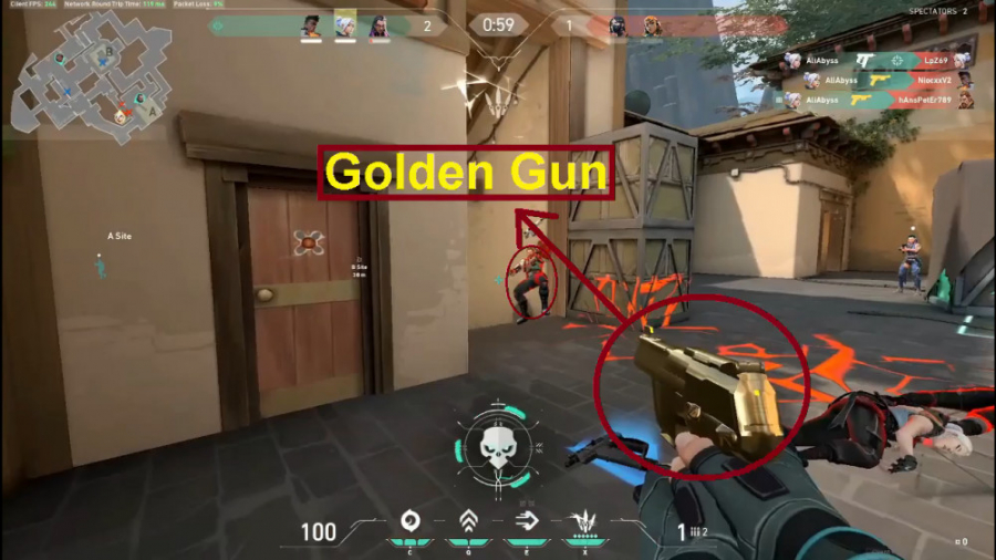 ولورانت ، ایس با تفنگ طلایی | VALORANT Golden Gun Ace