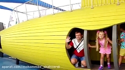 دیانا با باباش تو پارک بازی می...