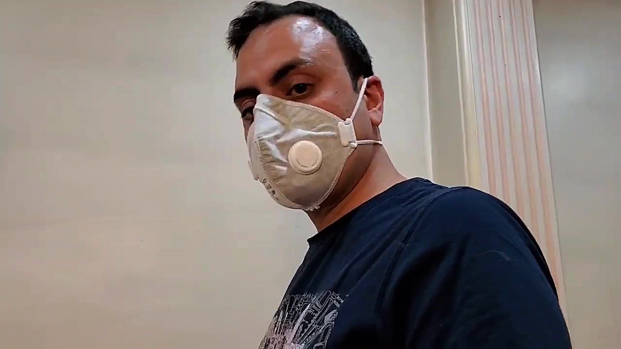 تست شمع ماسک N95 شش لایه روکش دندان