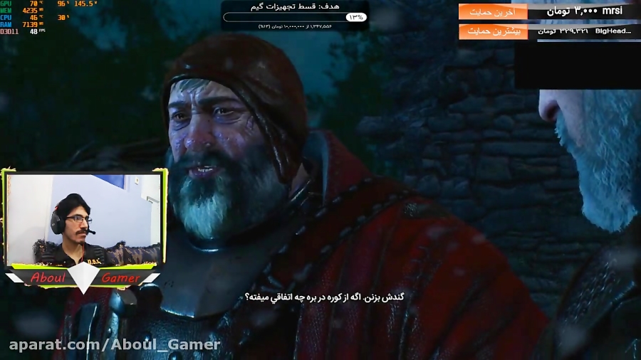 استریم the Witcher 3 ماموریت فرعی مسائل خانوادگی بارن قسمت اول زیرنویس فارسی