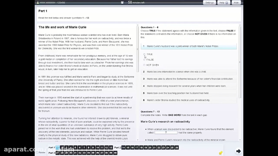 IELTS Computer Based Sample Reading