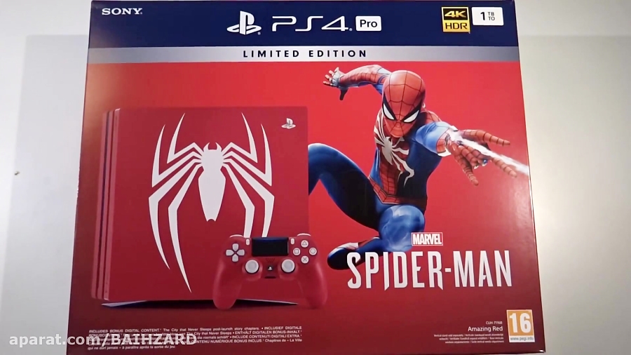 اناباکس کنسول PS4 Marvel#039; s Spider - Man