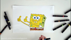 رنگ آمیزی شخصیت باب اسفنجی
