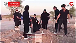 عجیب ترین کفن و دفن زن کرونایی...
