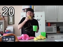 فیلم خوردن 100 شیرینی در 130 ث...