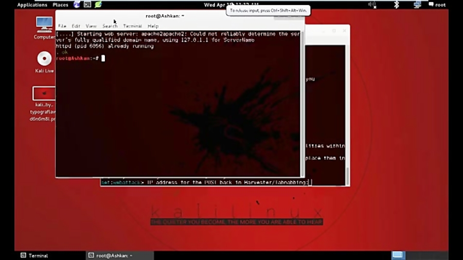 Fake Page By Kali Linux