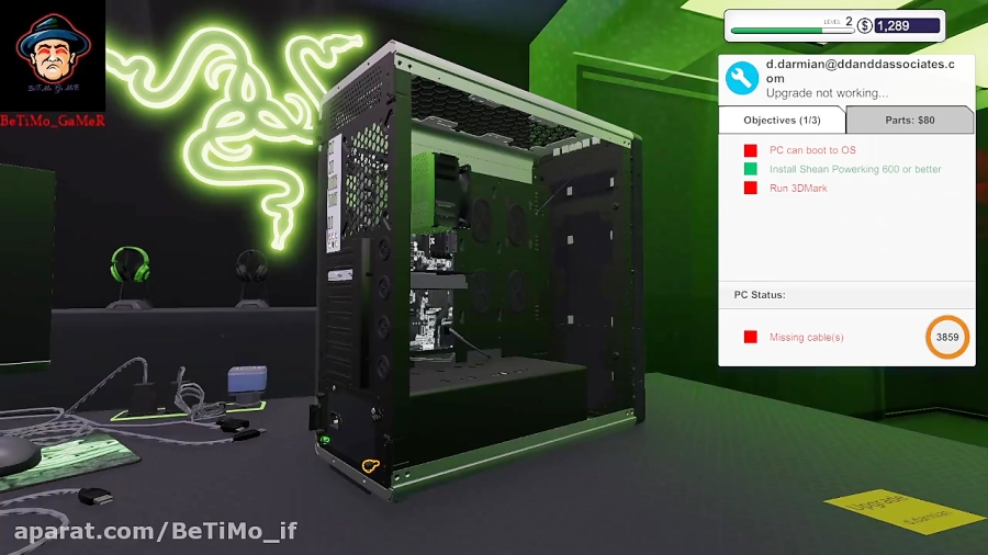 پارت 2 بازی pc building simulator. . . خدمات کامپیوتری BeTiMo ( :