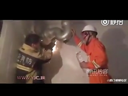 نجات جنین سقط شده از فاضلاب