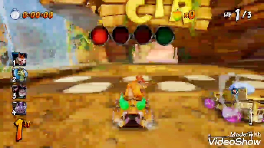 گیم پلی بازی crash team racing مود cup race