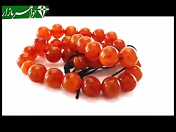 تسبیح کهربا 33 دانه گرد بولونی...