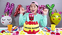 چالش غذا خوري اسمر _ کیک شکلات...