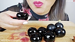 چالش اسمر  انگور سیاه ژله ای