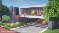 اموزش ساخت خانه مدرن و زیبا در ماینکرافت
