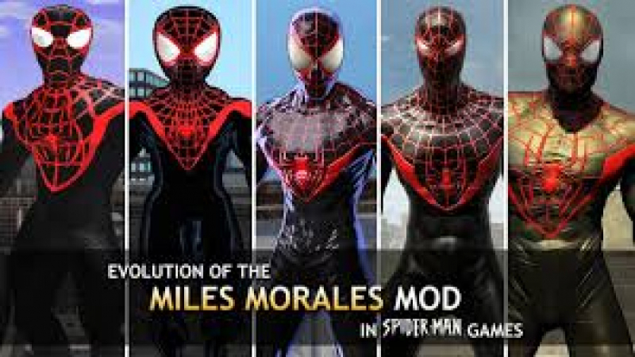 Miles morales mods. Yacci человек паук. Miles morales Mod на костюм. Ultimate Spider man костюм рестлинга. Spider man web of Shadows Skins Miles morales into the Spider man.