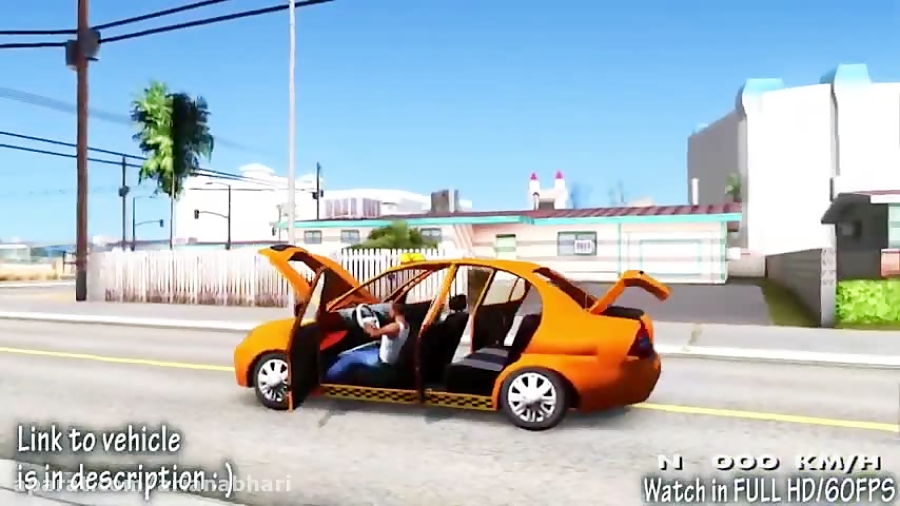 رانندگی تاکسی تیبا سایپا در GTA 5