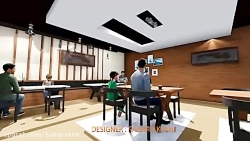 انیمیشن معماری داخلی تجاری