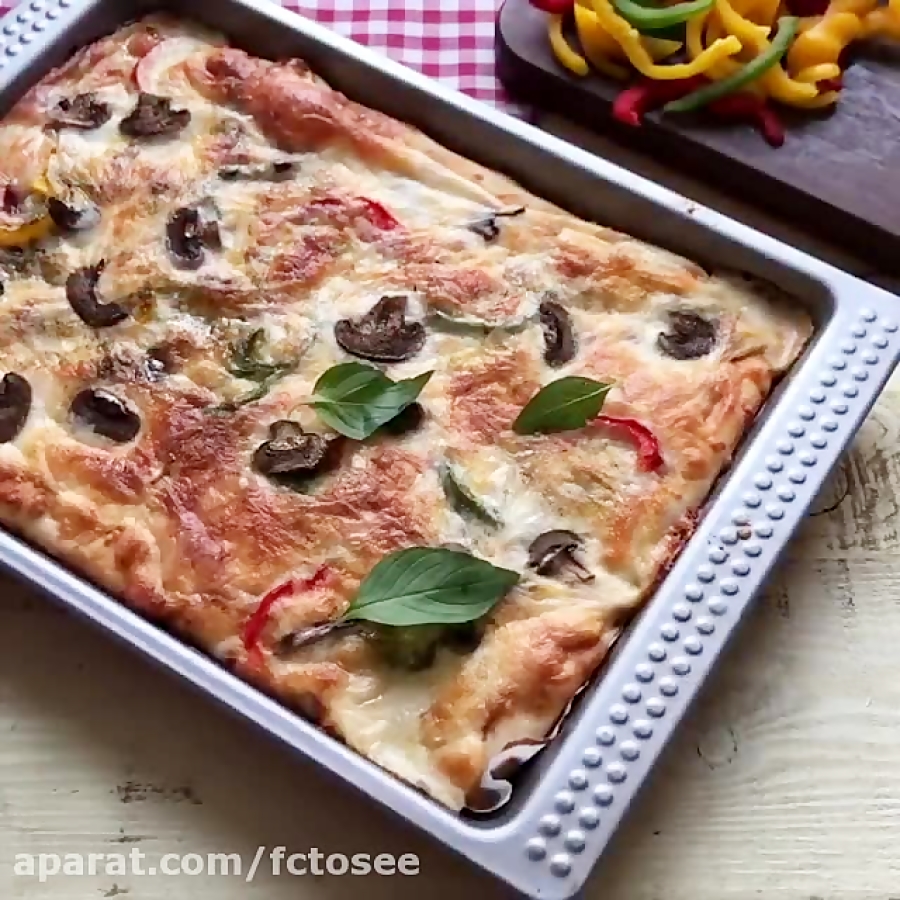 طرز تهیه پیتزای خانگی | آشپزی