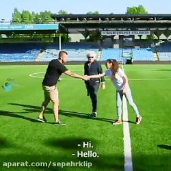 هنر بی نظیر یک دختر در فوتبال...