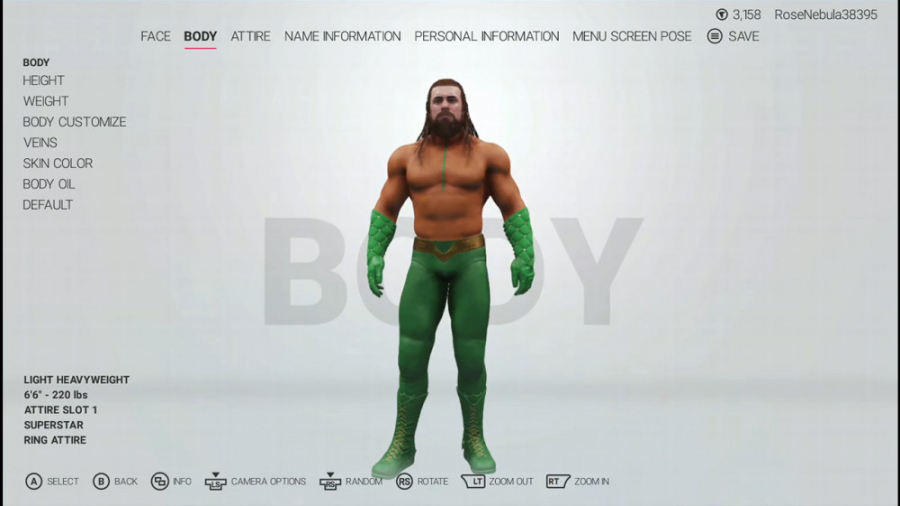 WWE2K19 آموزش ساخت آکوامان و گرین ارو کماندار