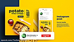 آموزش طراحی پست اینستاگرام در...