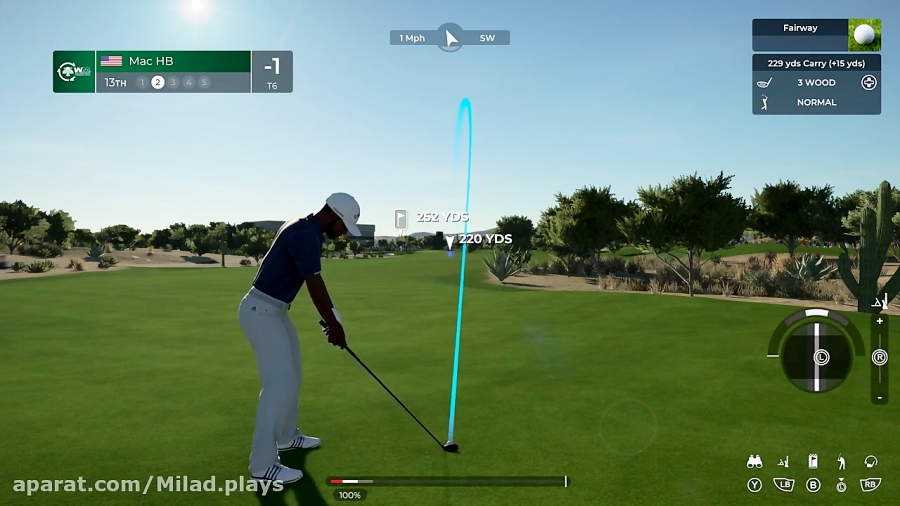 گیم پلی بازی PGA Tour 2K21 منتشر شد