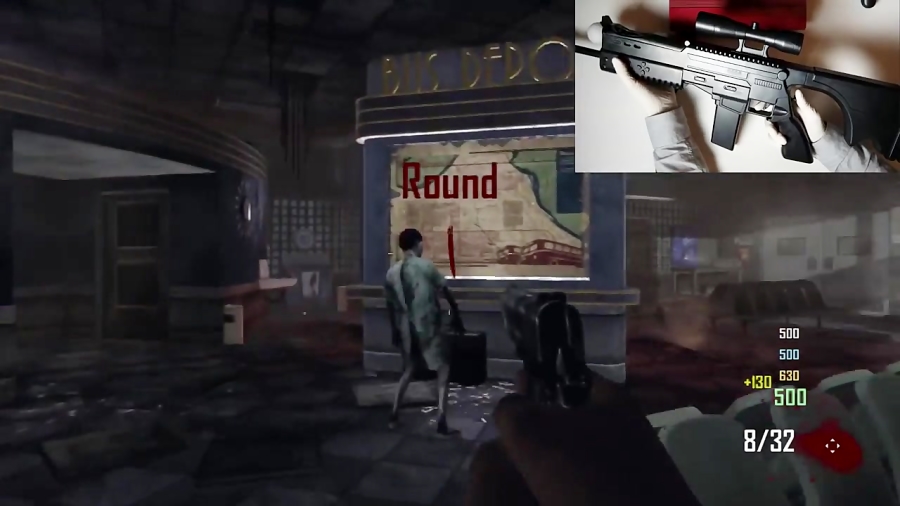 اناباکس تفنگ PS3 Black Ops 2 Zombies TranZit