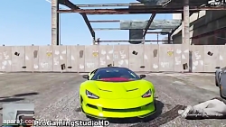 GTA V سرقت اتومبیل های سوپر لو...