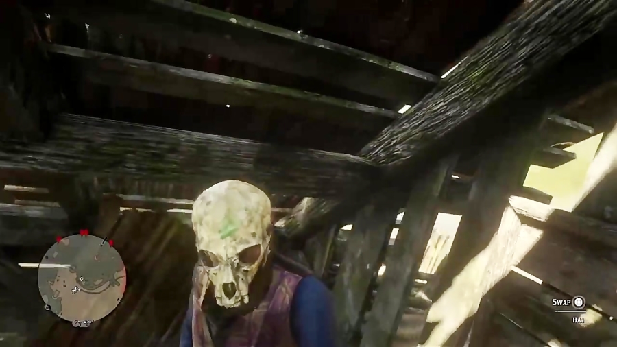 مکان یک ماسک خفن در بازی red dead redemption 2