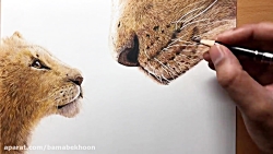 کشیدن نقاشی شبیه عکس واقعی فیل...