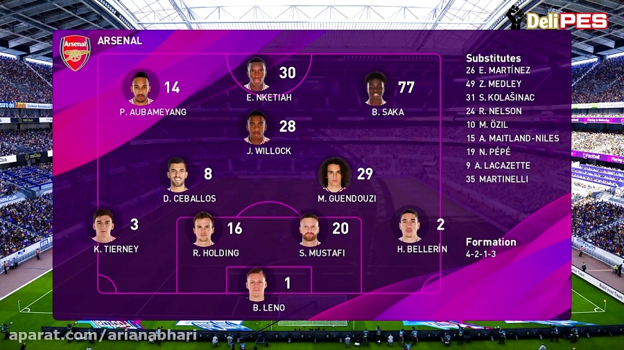 PES 2020 | آرسنال و برایتون