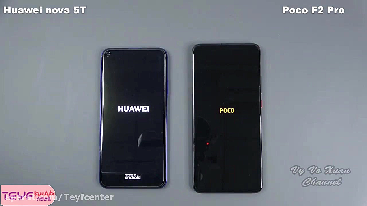 تست سرعت poco x2 pro در برابر nova 5t گیم پلی