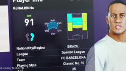 آموزش ساخت فیس رونالدینیو در pes2020