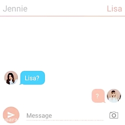 &hearts;️چت کردن لیسا و جنی&he...