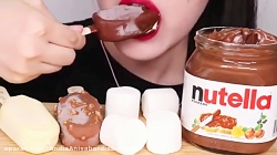 چآلش اسمر خوردن بستنی و نوتلآ♡...