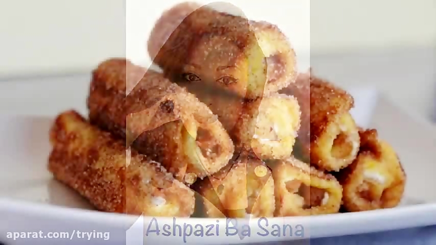 طرز تهیه دسر رول سیب فرانسوی